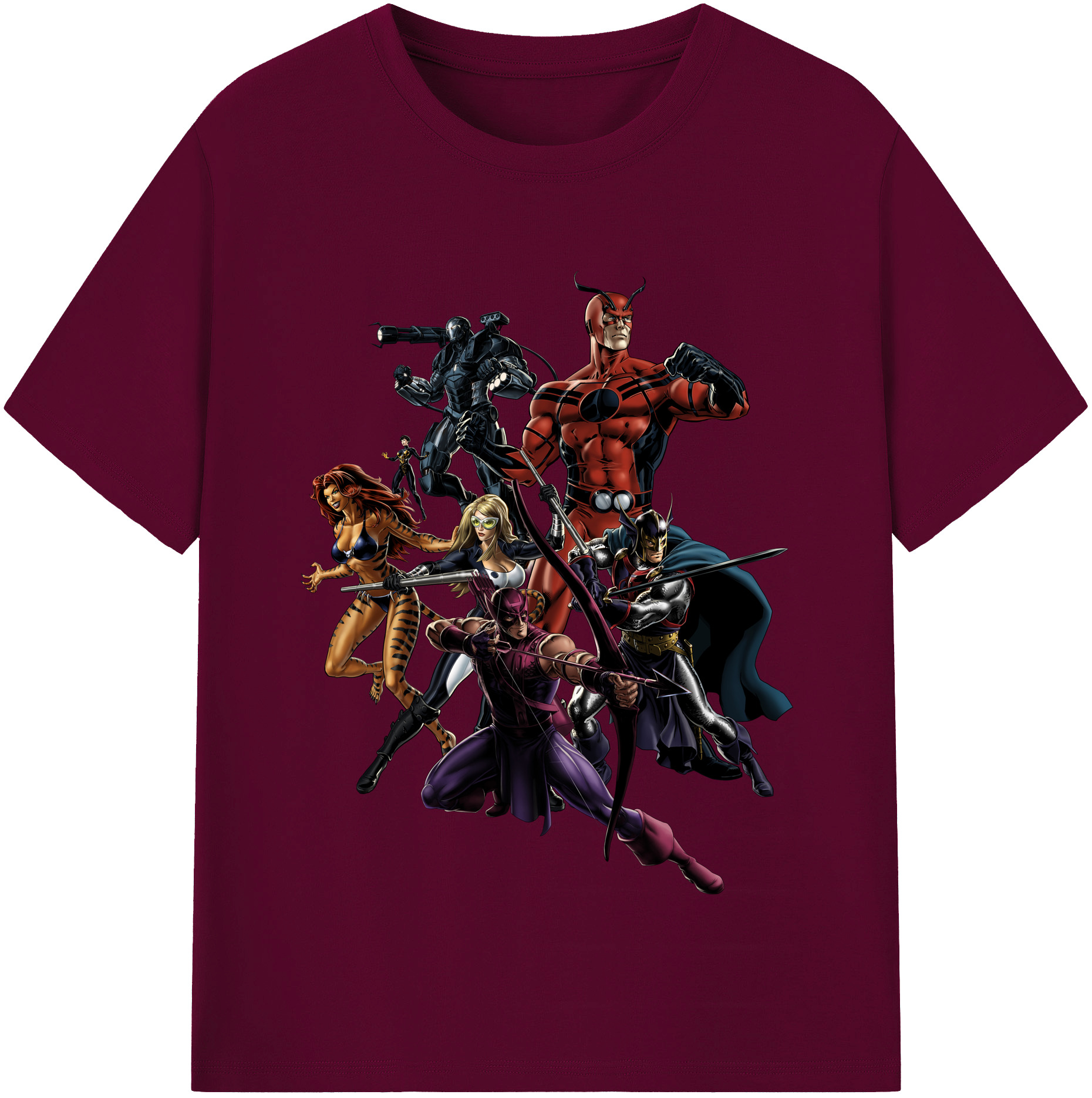 （画像用） アベンジャーズ The Avengers レディースカジュアルプリントTシャツ（綿100％）